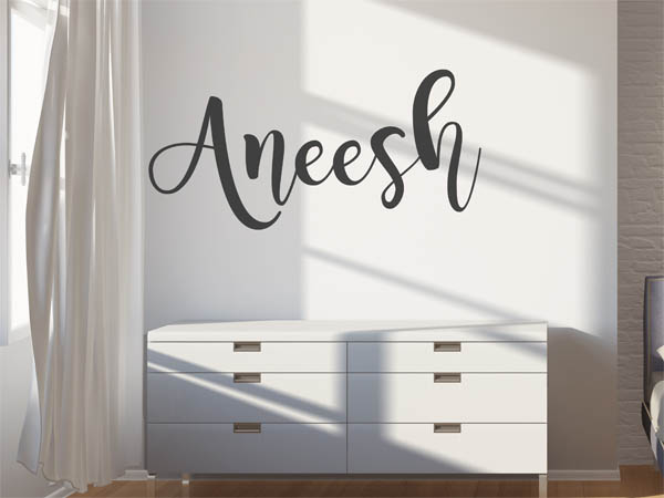 Wandtattoo Aneesh in Handschrift
