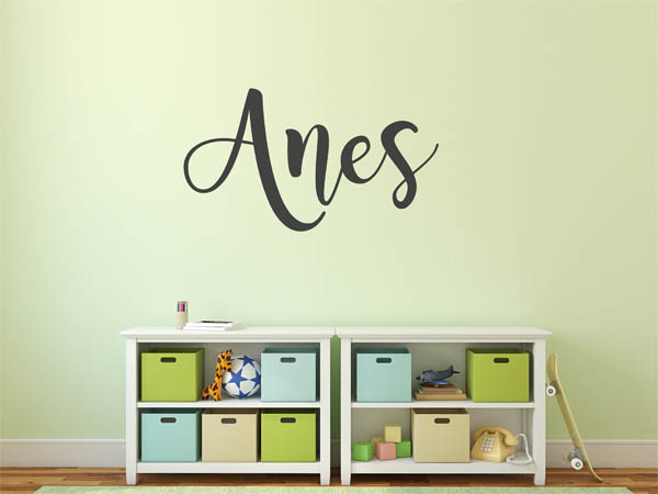 Wandtattoo Anes in Handschrift