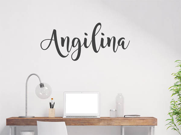 Wandtattoo Angilina in Handschrift
