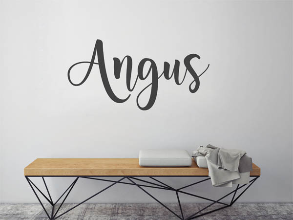 Wandtattoo Angus in Handschrift