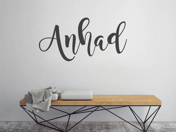Wandtattoo Anhad in Handschrift