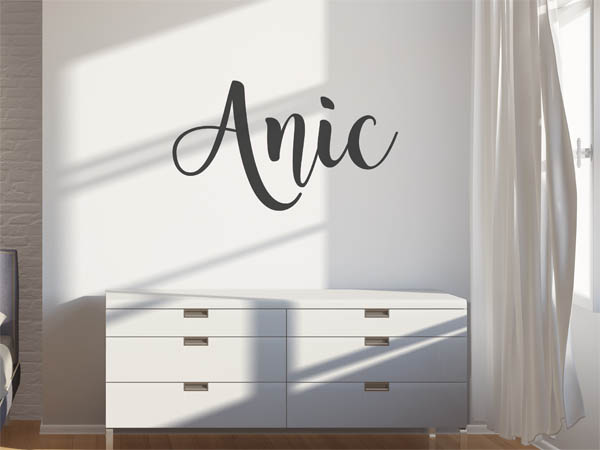 Wandtattoo Anic in Handschrift