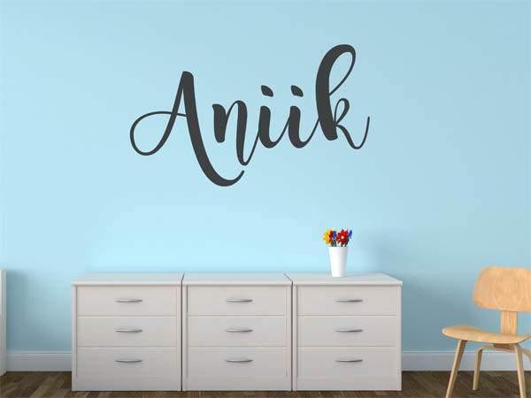 Wandtattoo Aniik in Handschrift