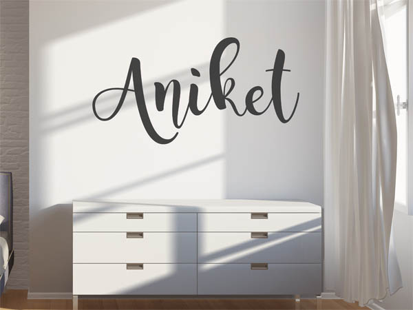 Wandtattoo Aniket in Handschrift