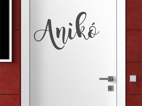 Wandtattoo Anikó in Handschrift