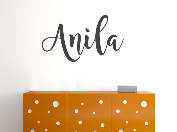 Wandtattoo Anila in Handschrift