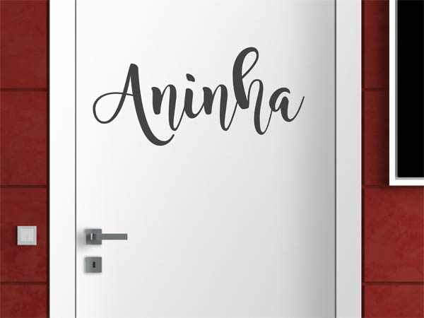 Wandtattoo Aninha in Handschrift