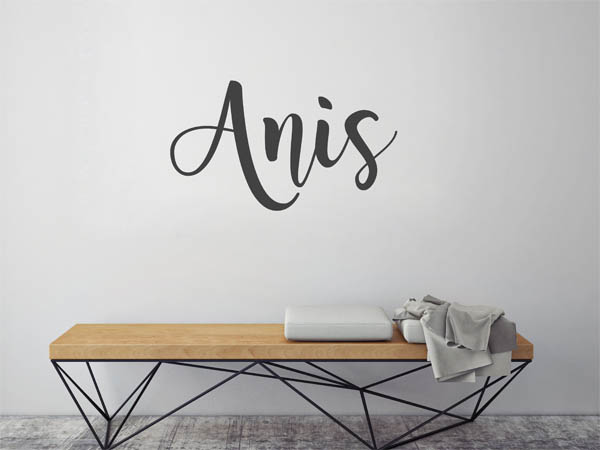 Wandtattoo Anis in Handschrift