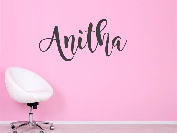 Wandtattoo Anitha in Handschrift