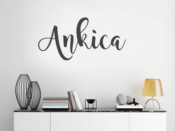 Wandtattoo Ankica in Handschrift