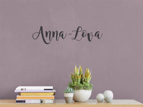 Wandtattoo Anna-Lova in Handschrift