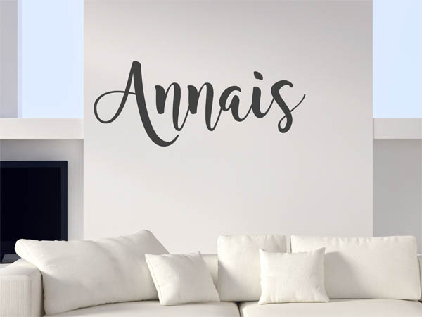 Wandtattoo Annais in Handschrift