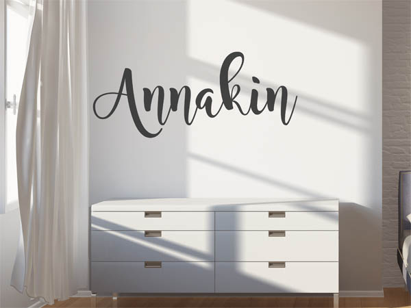 Wandtattoo Annakin in Handschrift