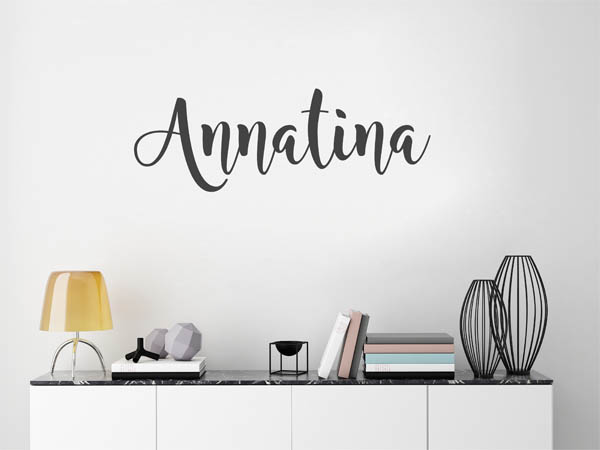 Wandtattoo Annatina in Handschrift