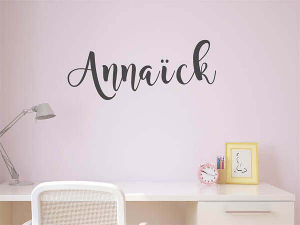 Wandtattoo Annaïck in Handschrift