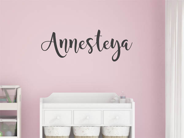 Wandtattoo Annesteya in Handschrift