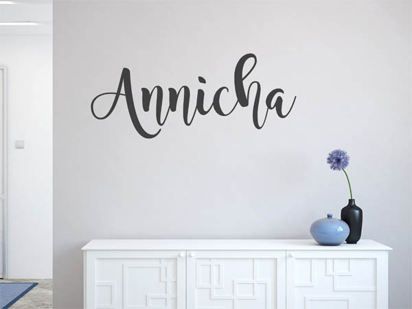 Wandtattoo Annicha in Handschrift