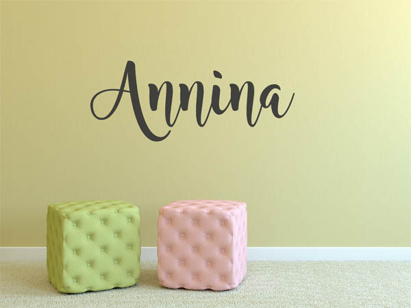 Wandtattoo Annina in Handschrift