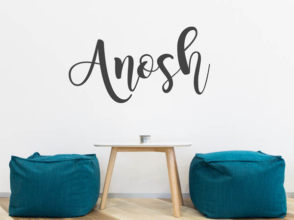 Wandtattoo Anosh in Handschrift