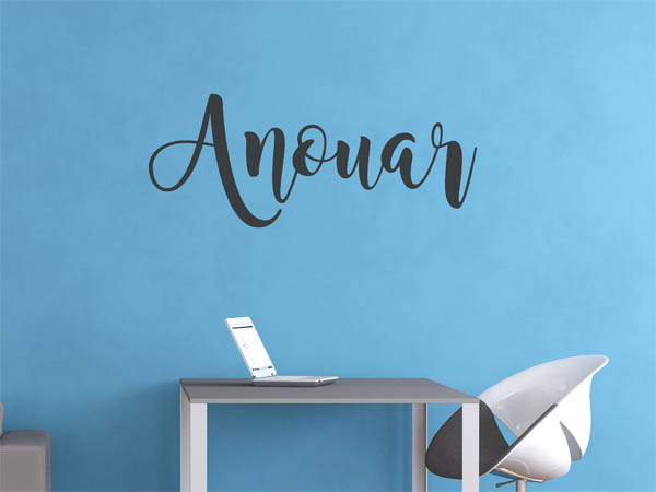 Wandtattoo Anouar in Handschrift