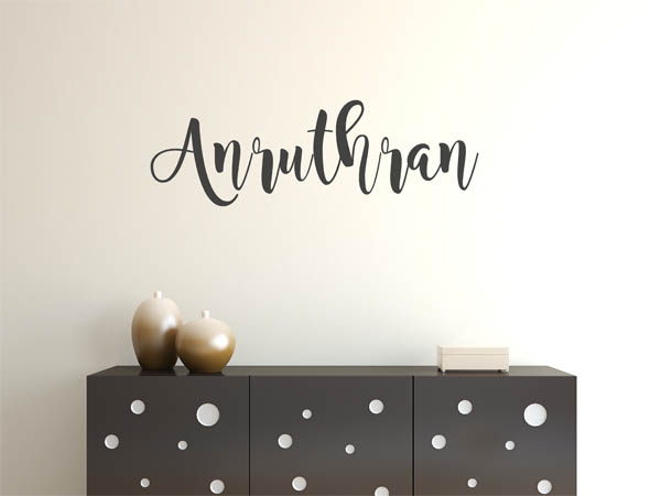Wandtattoo Anruthran in Handschrift