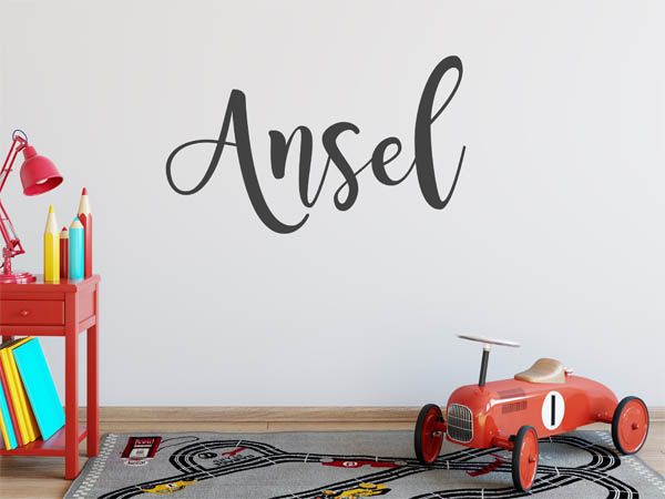 Wandtattoo Ansel in Handschrift