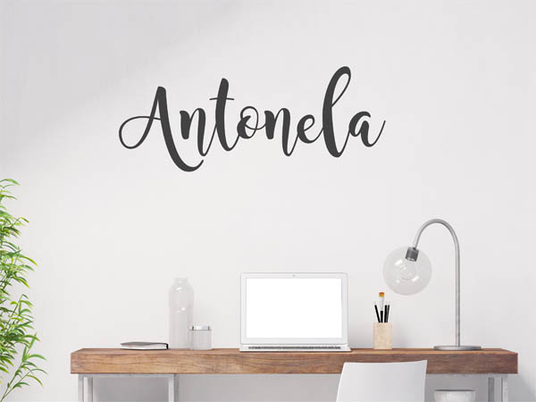 Wandtattoo Antonela in Handschrift