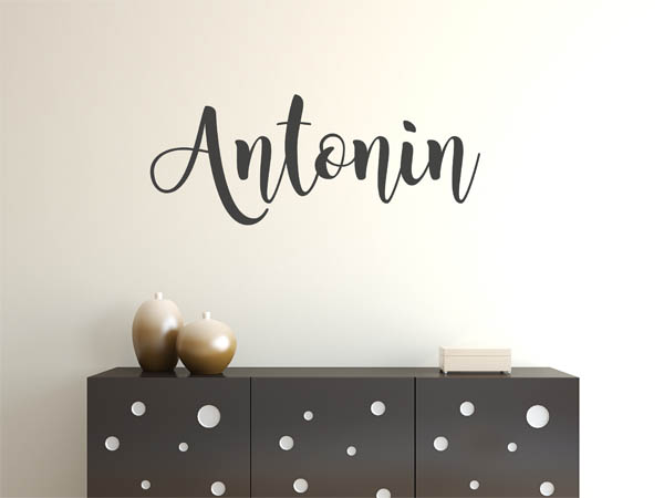 Wandtattoo Antonin in Handschrift