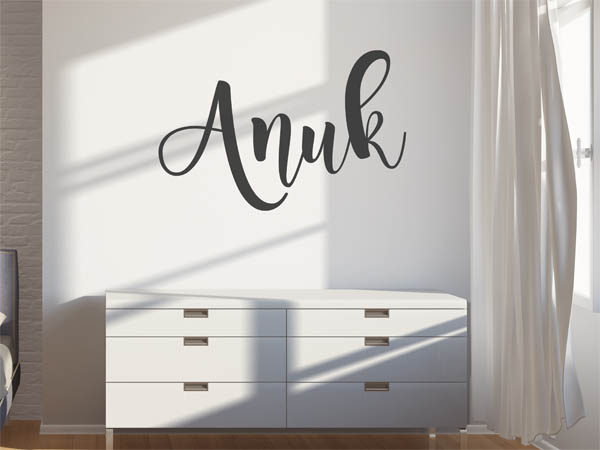 Wandtattoo Anuk in Handschrift