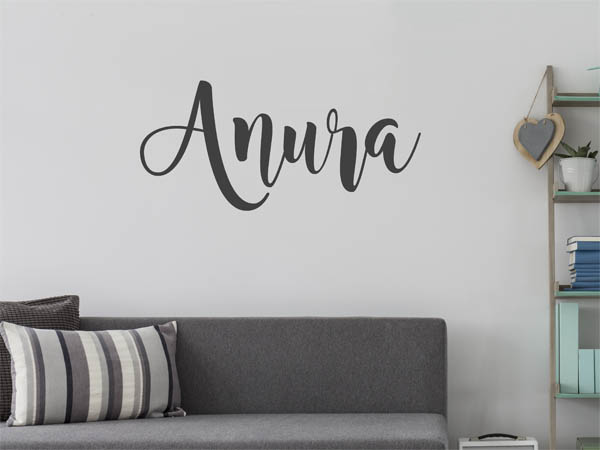 Wandtattoo Anura in Handschrift