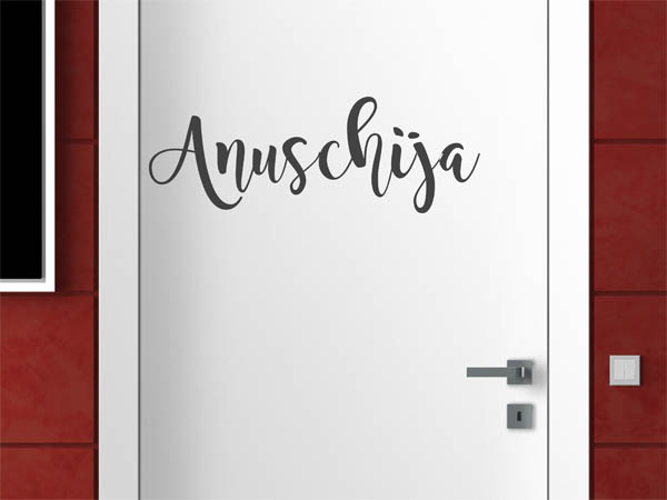 Wandtattoo Anuschija in Handschrift