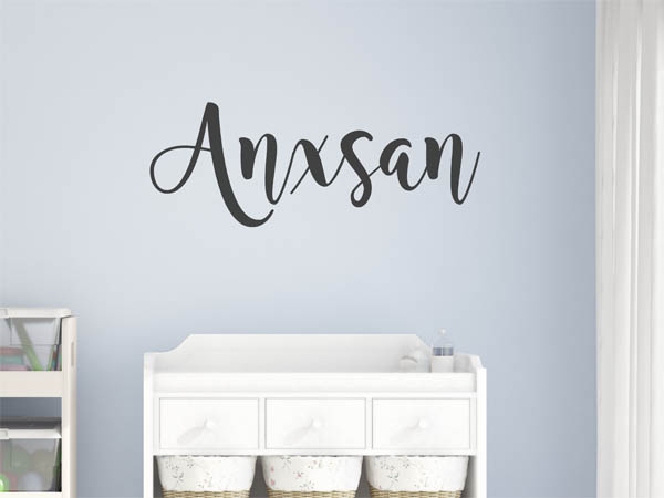 Wandtattoo Anxsan in Handschrift