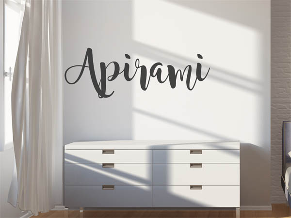 Wandtattoo Apirami in Handschrift