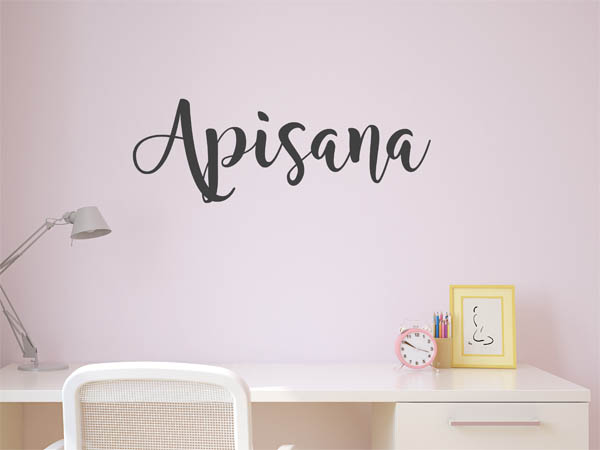 Wandtattoo Apisana in Handschrift