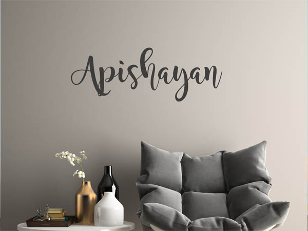 Wandtattoo Apishayan in Handschrift