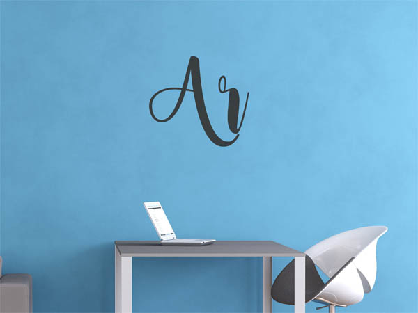 Wandtattoo Ar in Handschrift