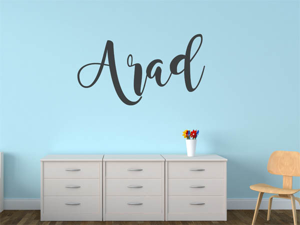 Wandtattoo Arad in Handschrift