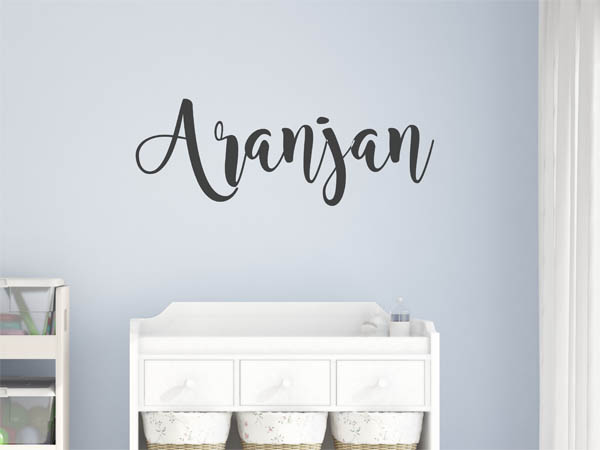 Wandtattoo Aranjan in Handschrift