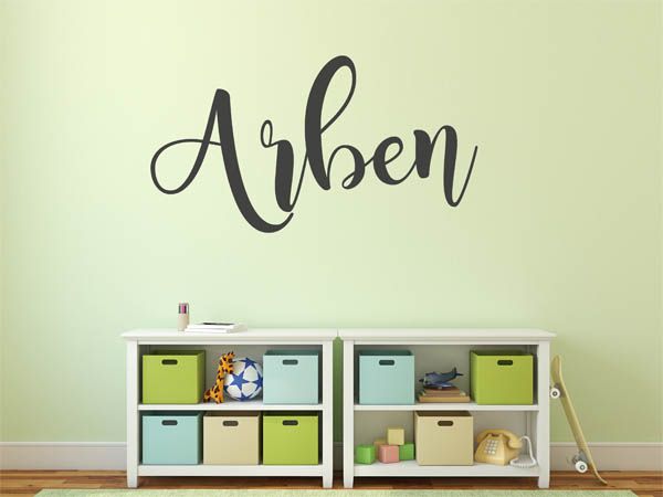 Wandtattoo Arben in Handschrift