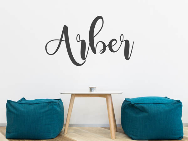 Wandtattoo Arber in Handschrift