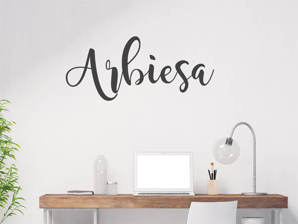 Wandtattoo Arbiesa in Handschrift