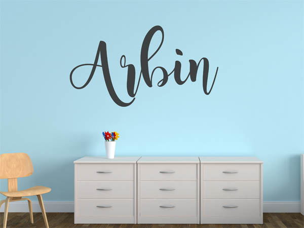 Wandtattoo Arbin in Handschrift