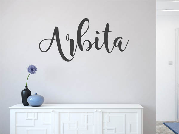 Wandtattoo Arbita in Handschrift