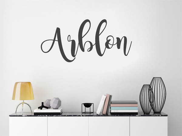 Wandtattoo Arblon in Handschrift