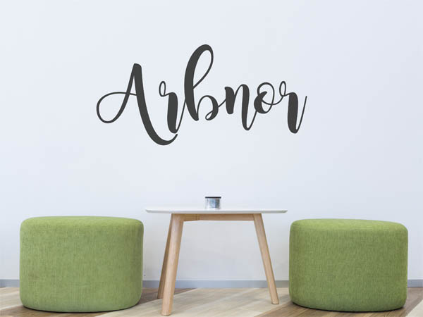 Wandtattoo Arbnor in Handschrift