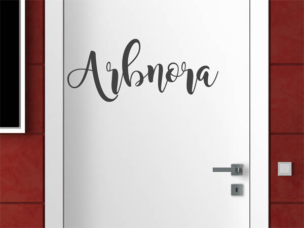 Wandtattoo Arbnora in Handschrift