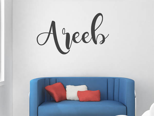 Wandtattoo Areeb in Handschrift
