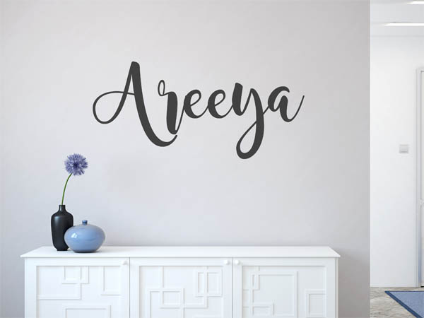 Wandtattoo Areeya in Handschrift