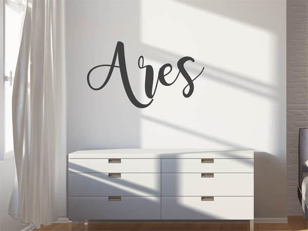 Wandtattoo Ares in Handschrift