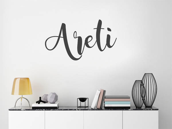 Wandtattoo Areti in Handschrift